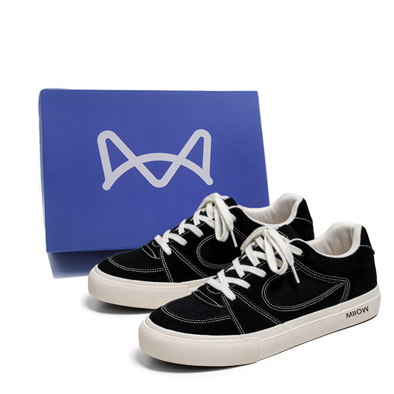 Нескользящие износостойкие низкие кроссовки для скейтбординга, мужская коробка MIIOW, Black Box
Нескользящие износостойкие низкие кроссовки для скейтбординга, мужская коробка MIIOW, Black Box