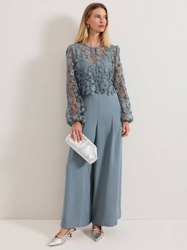 Комбинезон с кружевным лифом vanessa Phase Eight, светло-синий
Комбинезон с кружевным лифом vanessa Phase Eight, светло-синий