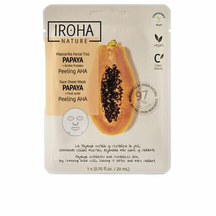 Отшелушивающая маска для лица Iroha Papaya
Отшелушивающая маска для лица Iroha Papaya