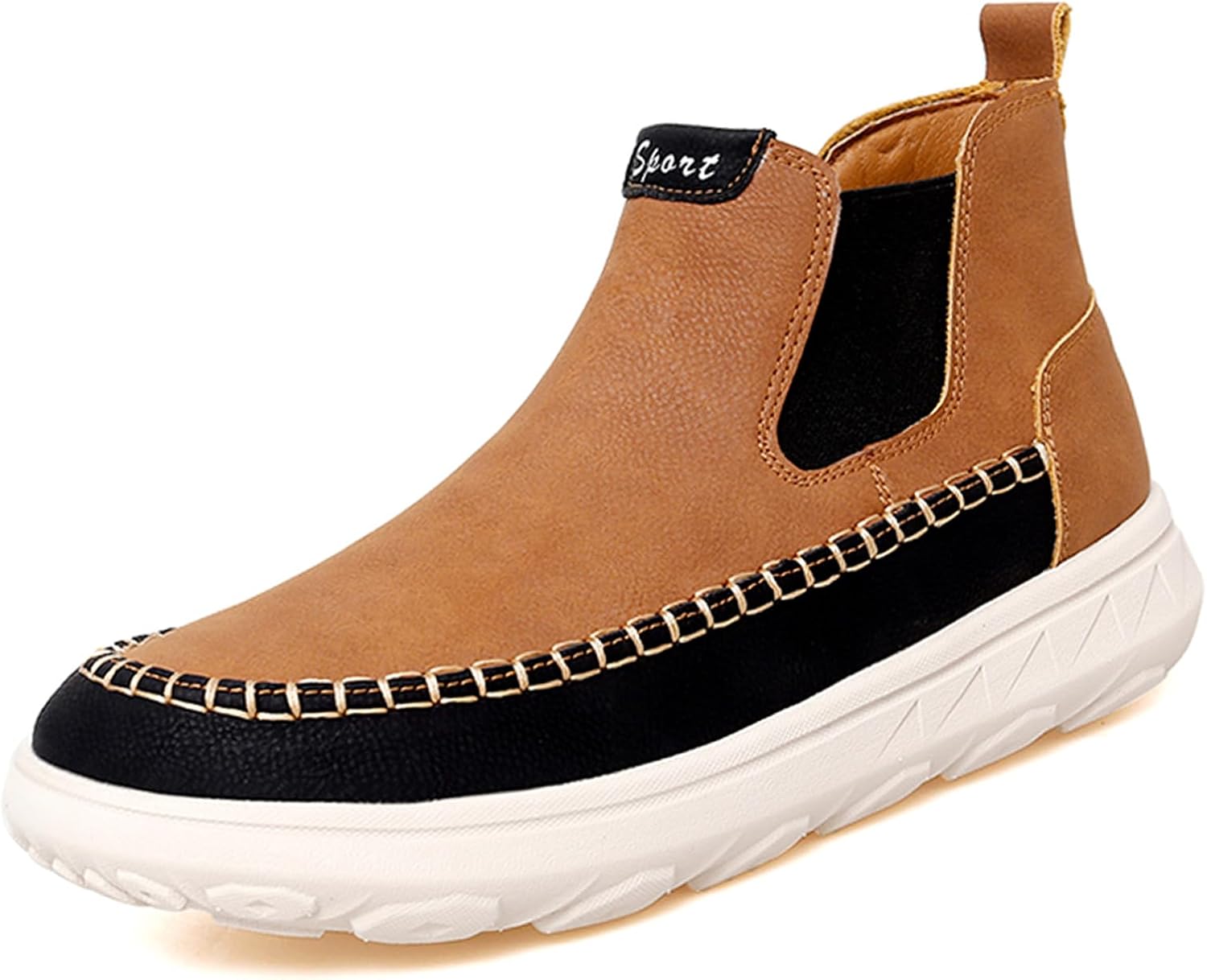 Мужские ботинки на платформе Lossarye Chelsea, ручная прошивка, легкие, прочные, без шнурков, высокие ботинки до щиколотки, повседневные, противоскользящие, для прогулок и работы, коричневый
Мужские ботинки на платформе Lossarye Chelsea, ручная прошивка, легкие, прочные, без шнурков, высокие ботинки до щиколотки, повседневные, противоскользящие, для прогулок и работы, коричневый