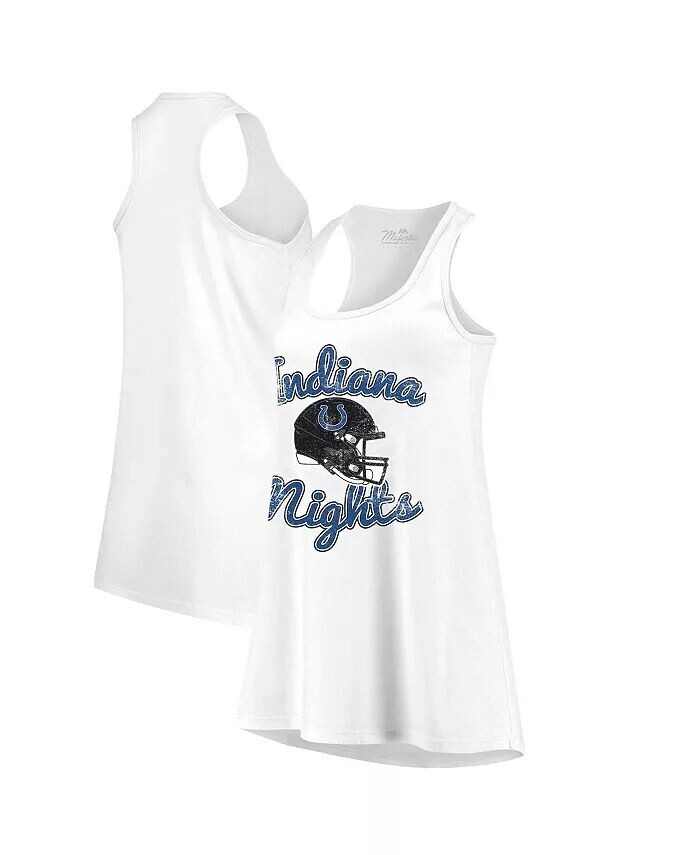 Женская белая майка Indianapolis Colts Indiana Nights Alternate Racerback с нитками Majestic
Женская белая майка Indianapolis Colts Indiana Nights Alternate Racerback с нитками Majestic