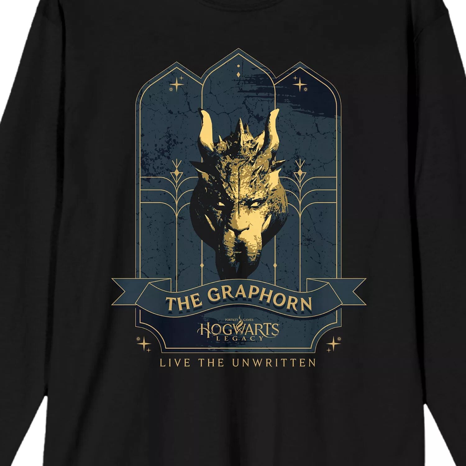 Мужская футболка Hogwarts Legacy Graphorn с длинными рукавами Licensed Character 
Мужская футболка Hogwarts Legacy Graphorn с длинными рукавами Licensed Character