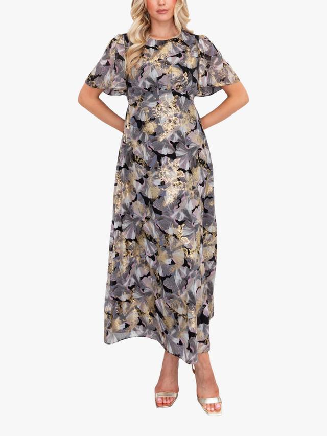 Платье миди с фольгированным цветочным принтом и ангельскими рукавами Lovedrobe, Multi Print
Платье миди с фольгированным цветочным принтом и ангельскими рукавами Lovedrobe, Multi Print