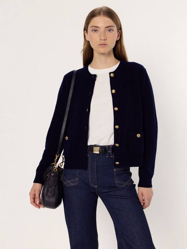 Кардиган Eloise из чистой шерсти Gerard Darel, Navy
Кардиган Eloise из чистой шерсти Gerard Darel, Navy