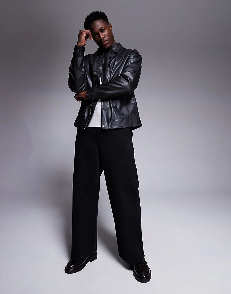 Очень мешковатые брюки черного цвета ASOS DESIGN
Очень мешковатые брюки черного цвета ASOS DESIGN