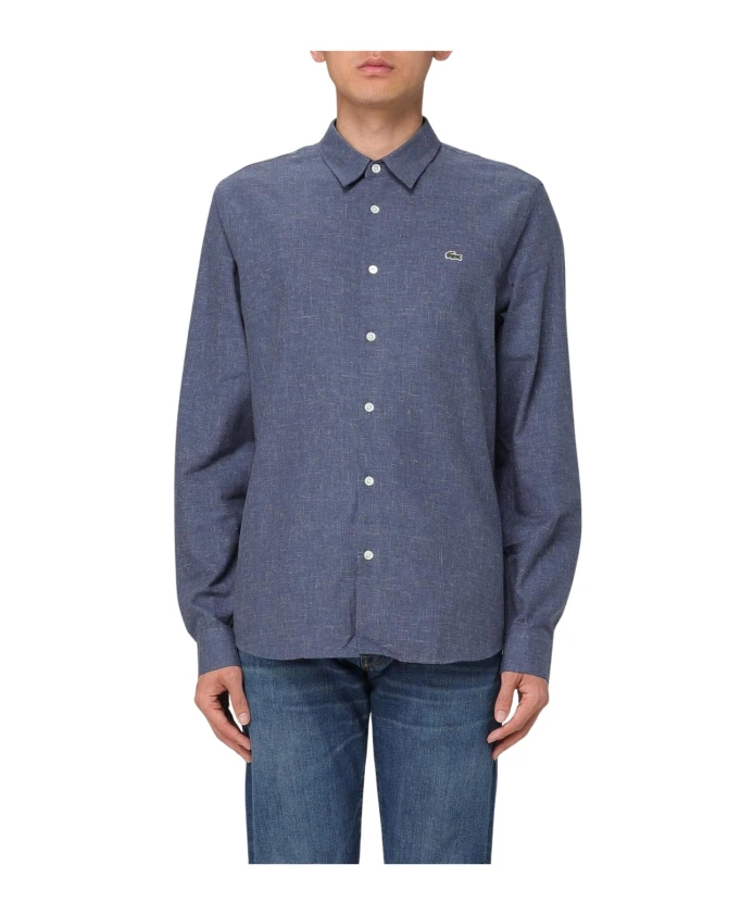 Текстурированная рубашка с длинными рукавами синего цвета Lacoste, синий
Текстурированная рубашка с длинными рукавами синего цвета Lacoste, синий