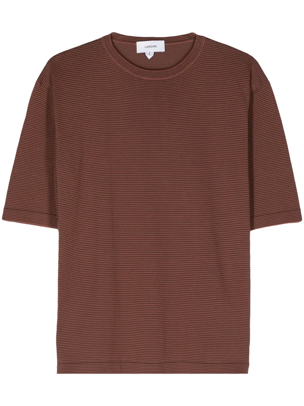 Трикотажная футболка в полоску Lardini, оранжевый 
Трикотажная футболка в полоску Lardini, оранжевый