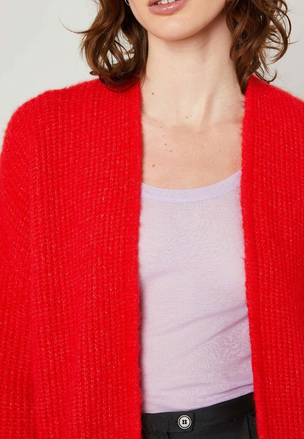 Кардиган EAST19A American Vintage, красный 
Кардиган EAST19A American Vintage, красный