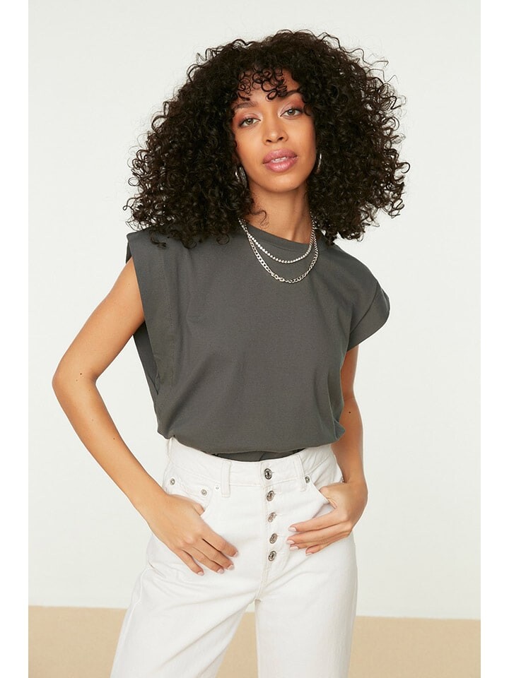 Футболка trendyol, антрацит
Футболка trendyol, антрацит