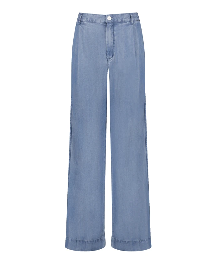 Широкие брюки-палаццо из лиоцелла в сочетании с джинсами. Taifun, синий
Широкие брюки-палаццо из лиоцелла в сочетании с джинсами. Taifun, синий