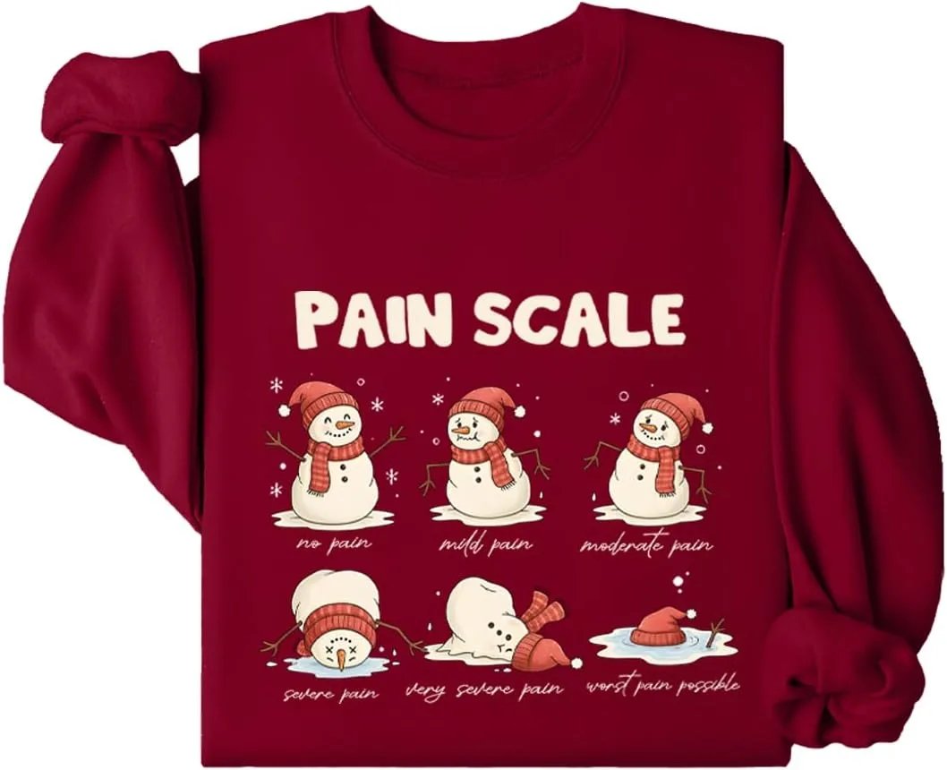 Толстовка Pain Scale с новогодним снеговиком JIONOCY
Толстовка Pain Scale с новогодним снеговиком JIONOCY