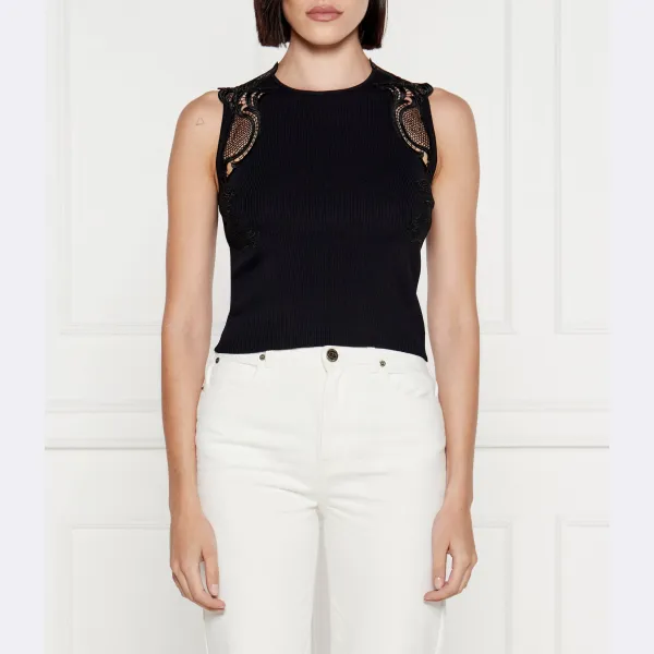 Облегающий топ Twin-Set, черный
Облегающий топ Twin-Set, черный