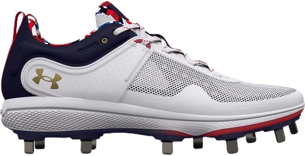 Under Armour Glyde MT USA женские бейсбольные бутсы, White-Metallic Gold
Under Armour Glyde MT USA женские бейсбольные бутсы, White-Metallic Gold