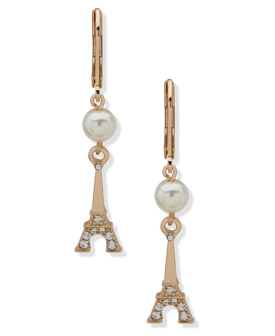 Серьги-подвески Эйфелева башня с имитацией жемчуга KARL LAGERFELD PARIS, Gold Tone
Серьги-подвески Эйфелева башня с имитацией жемчуга KARL LAGERFELD PARIS, Gold Tone