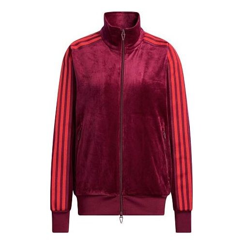 Куртка adidas x IVY PARK Crossover Velvet Sports Long Sleeves Jacket Couple Style Cherry Red, красный 
Куртка adidas x IVY PARK Crossover Velvet Sports Long Sleeves Jacket Couple Style Cherry Red, красный