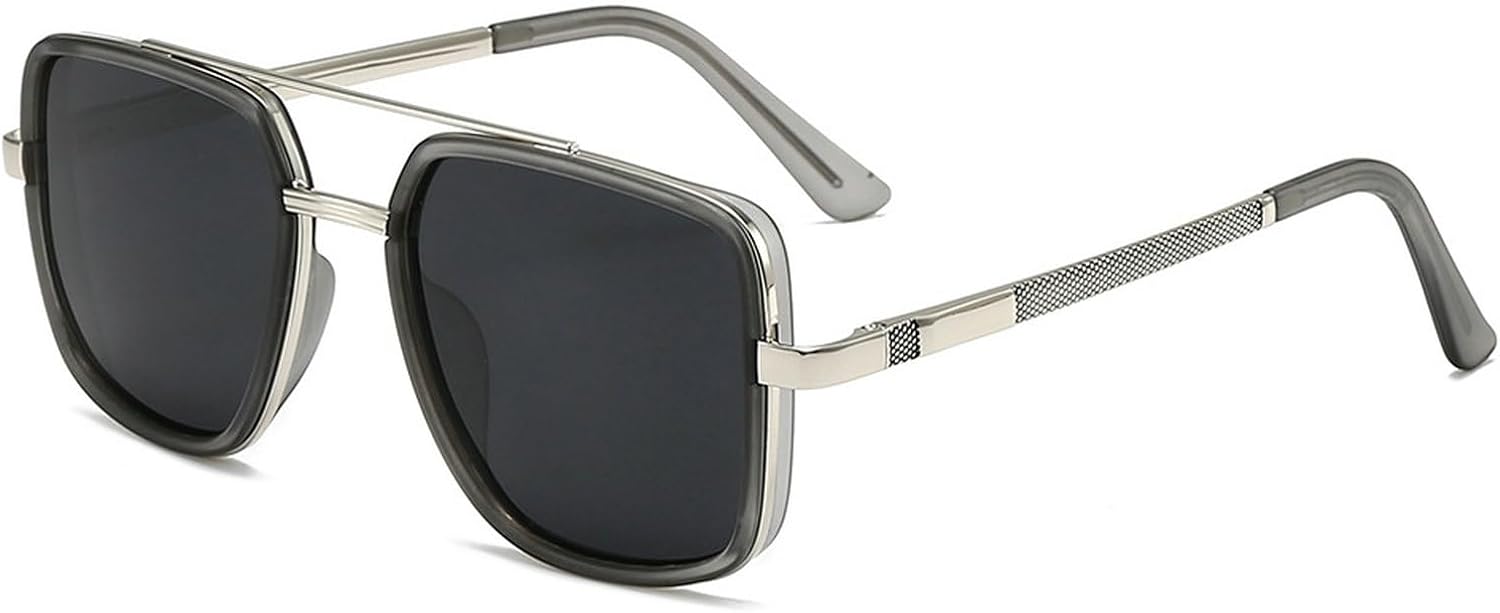 Ретро поляризованные солнцезащитные очки-пилот для женщин и мужчин в винтажном стиле 70-х годов, с двойной перемычкой, металлической оправой и квадратной формой mincl, C6
Ретро поляризованные солнцезащитные очки-пилот для женщин и мужчин в винтажном стиле 70-х годов, с двойной перемычкой, металлической оправой и квадратной формой mincl, C6