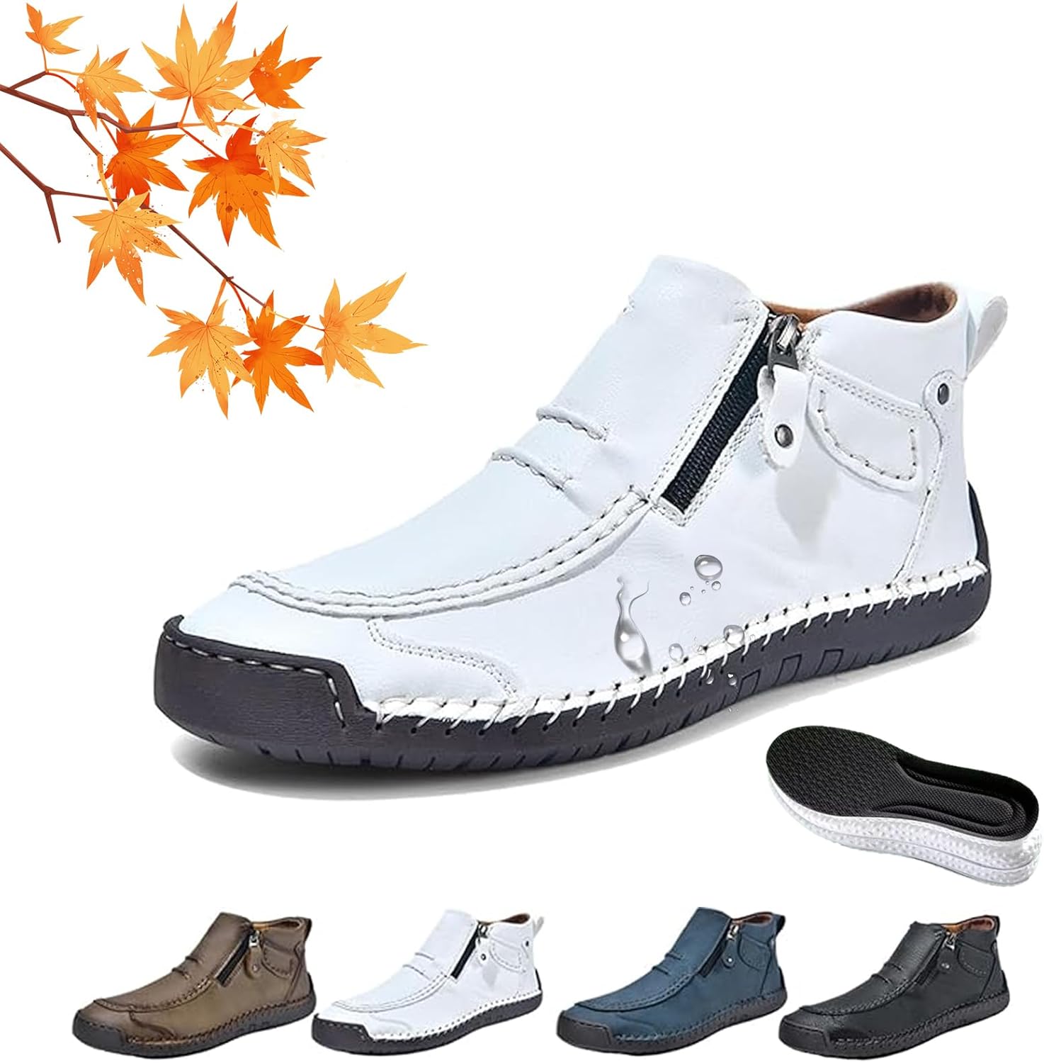 Мужские ортопедические кожаные сапоги без шнурков, мужские кожаные ботинки ручной работы с широкой носочной частью, удобные плоские водонепроницаемые нескользящие дышащие ортопедические обувь Wxdstw, белый
Мужские ортопедические кожаные сапоги без шнурков, мужские кожаные ботинки ручной работы с широкой носочной частью, удобные плоские водонепроницаемые нескользящие дышащие ортопедические обувь Wxdstw, белый