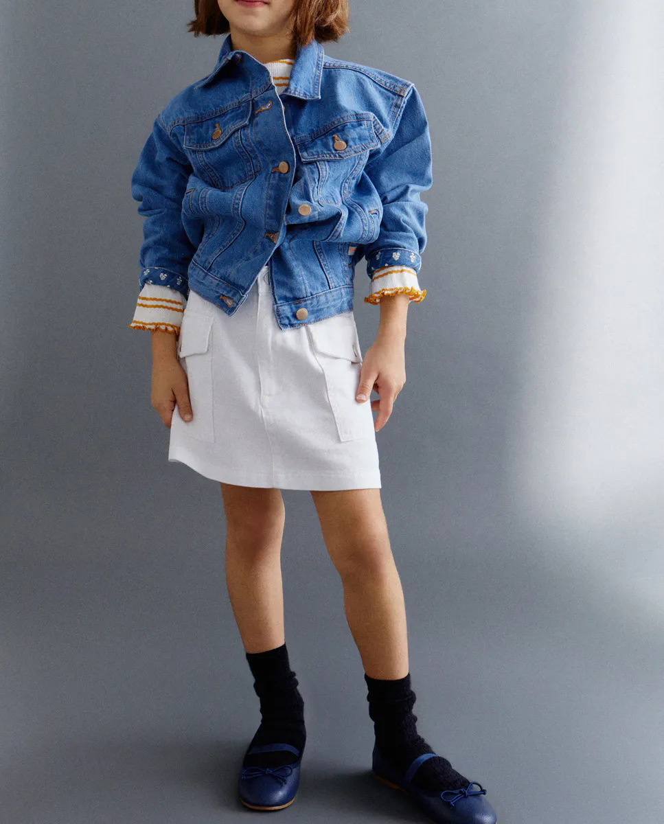 Юбка джинсовая карго для девочки Kids El Corte Inglés, цвет 120 Crudo
Юбка джинсовая карго для девочки Kids El Corte Inglés, цвет 120 Crudo