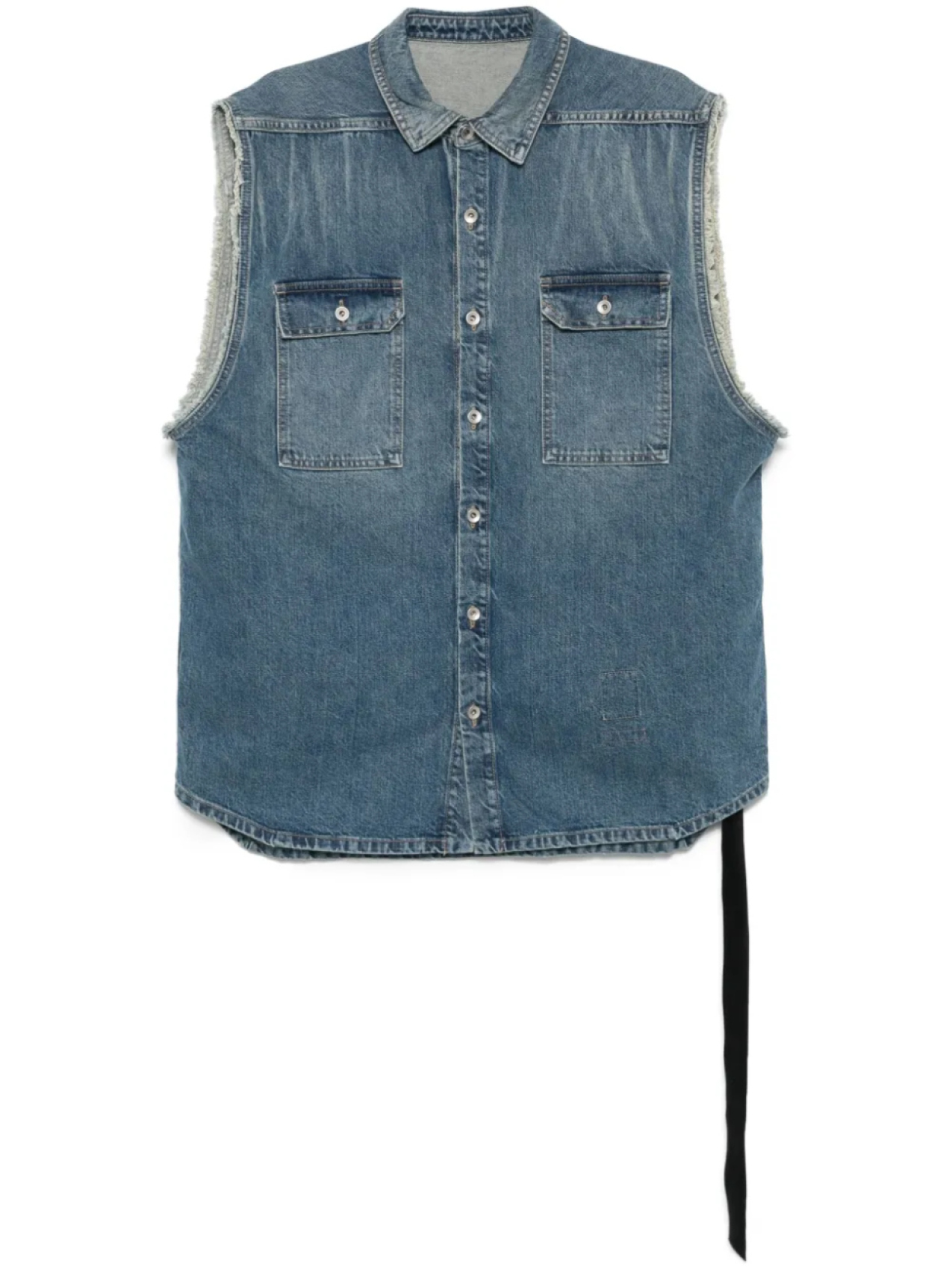 Жилет Рика Оуэнса DRKSHDW SL Tommy Jumbo Rick Owens DRKSHDW, синий 
Жилет Рика Оуэнса DRKSHDW SL Tommy Jumbo Rick Owens DRKSHDW, синий