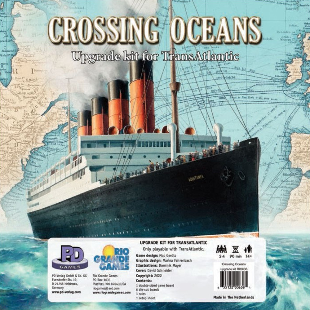 Настольная игра Rio Grande Games Crossing Oceans: Upgrade Kit for Transatlantic
Настольная игра Rio Grande Games Crossing Oceans: Upgrade Kit for Transatlantic