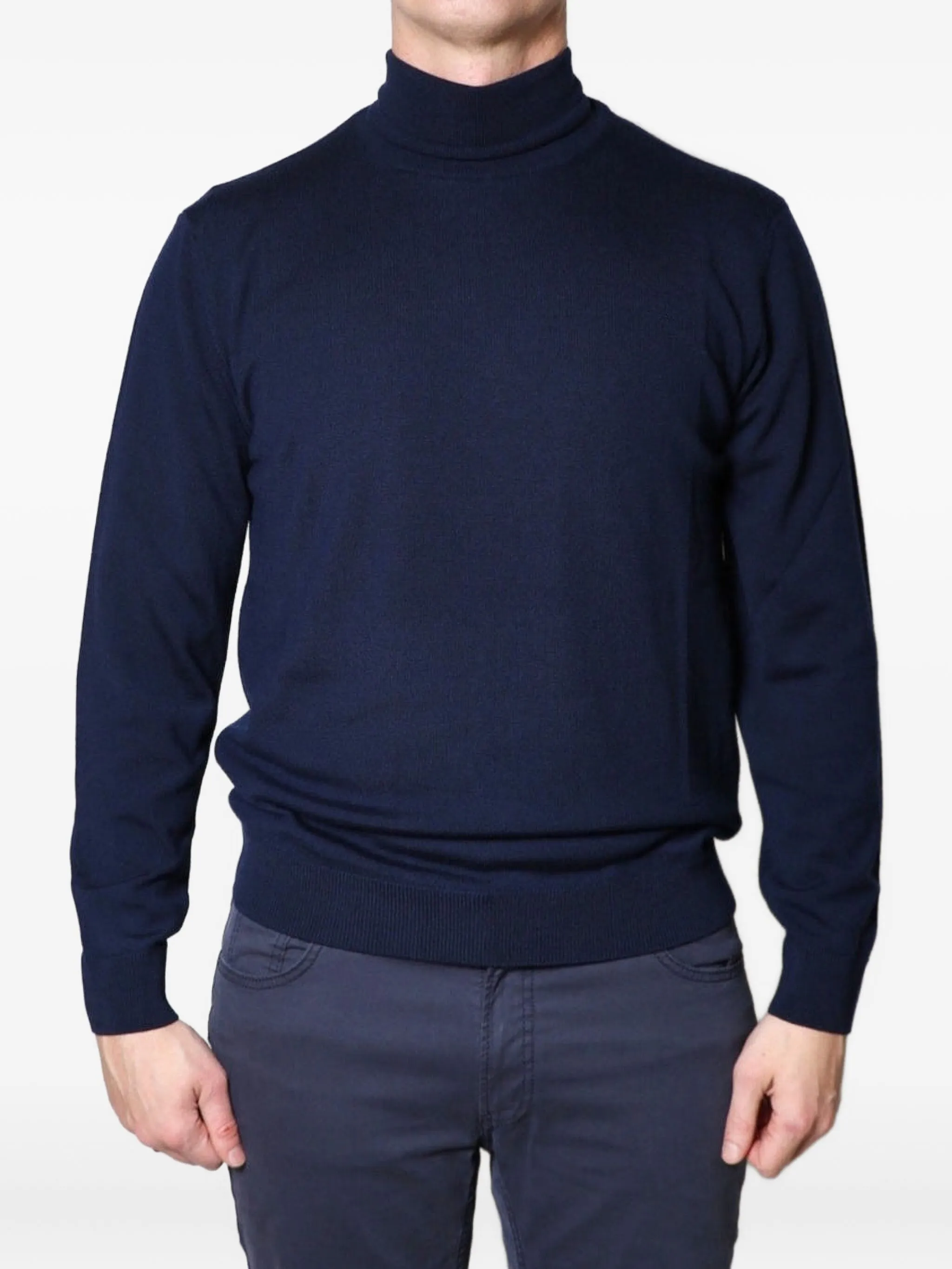 Свитер с высоким воротником Daniele Fiesoli, синий
Свитер с высоким воротником Daniele Fiesoli, синий