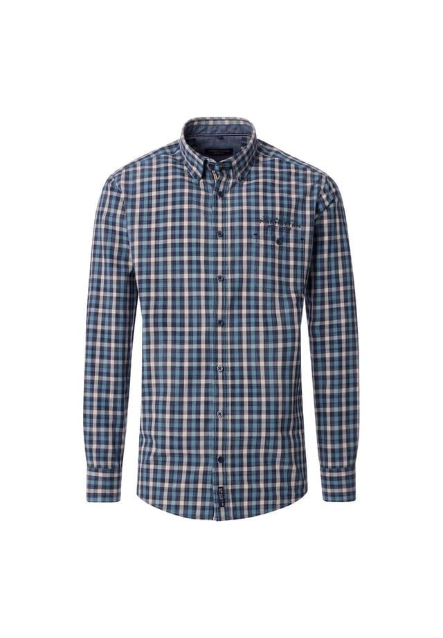 Рубашка свободного кроя в клетку Casamoda, синий
Рубашка свободного кроя в клетку Casamoda, синий