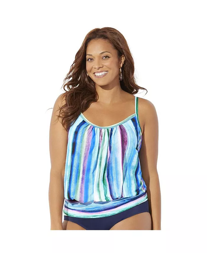 Женский легкий топ-танкини с круглым вырезом и кокеткой Swimsuits for All, мультиколор
Женский легкий топ-танкини с круглым вырезом и кокеткой Swimsuits for All, мультиколор