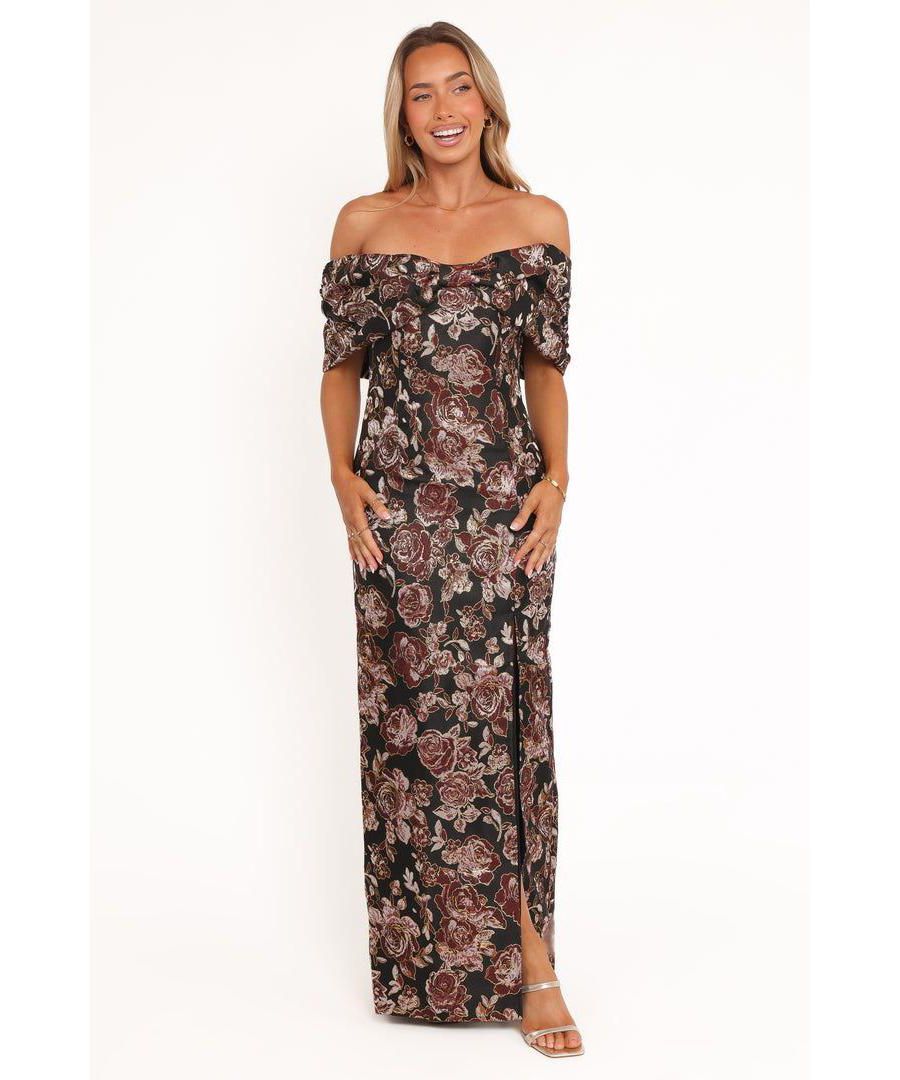 Женское макси-платье Lilia - черное с цветочным принтом Petal and Pup, Black
Женское макси-платье Lilia - черное с цветочным принтом Petal and Pup, Black