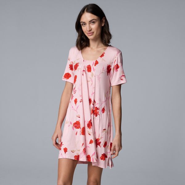 Женская ночная рубашка с коротким рукавом Simply Vera Vera Wang, цвет rose floral
Женская ночная рубашка с коротким рукавом Simply Vera Vera Wang, цвет rose floral