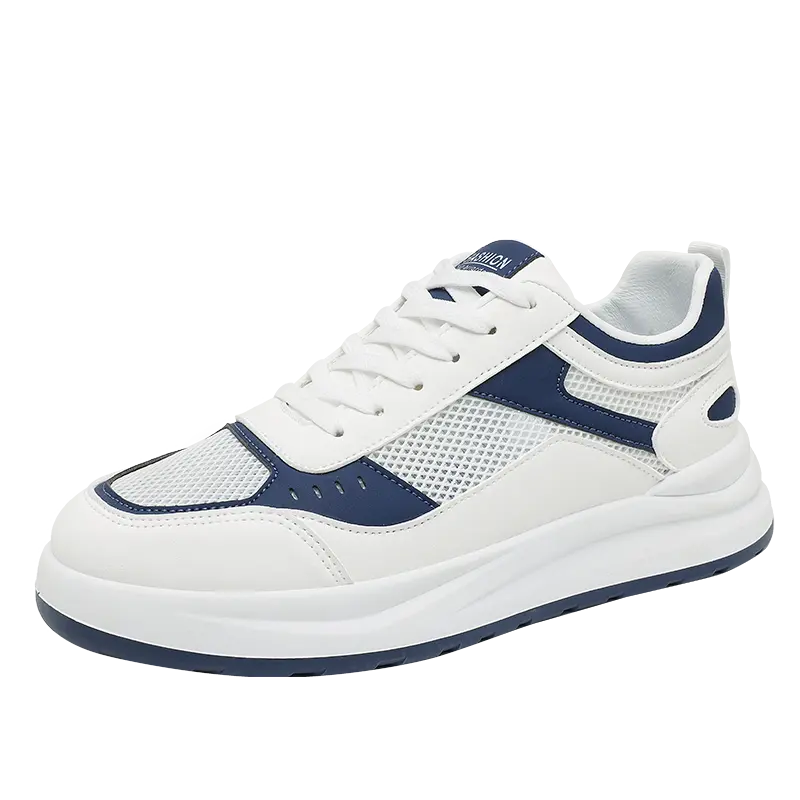 Мужские дышащие низкие кроссовки для скейтбординга Boogie Bear, White Blue 
Мужские дышащие низкие кроссовки для скейтбординга Boogie Bear, White Blue