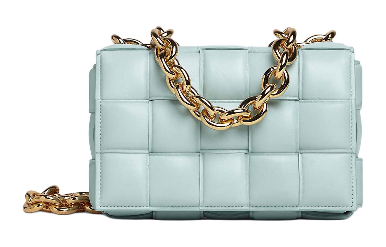 Цепная кассета Сумка через плечо с мягкой подкладкой и плетением Интреччио Бирюзовая постиранная Bottega Veneta
Цепная кассета Сумка через плечо с мягкой подкладкой и плетением Интреччио Бирюзовая постиранная Bottega Veneta