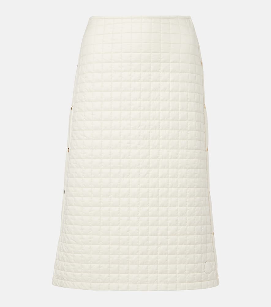 Стёганая юбка миди Moncler, White - Beige
Стёганая юбка миди Moncler, White - Beige