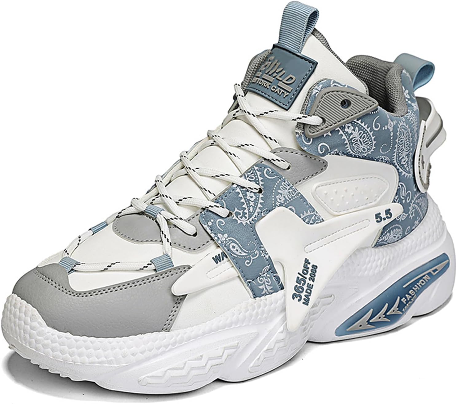 Высокие кеды для мужчин Стильная спортивная обувь из искусственной кожи спортивные кроссовки для повседневной ходьбы Spwagym, белый/серый
Высокие кеды для мужчин Стильная спортивная обувь из искусственной кожи спортивные кроссовки для повседневной ходьбы Spwagym, белый/серый