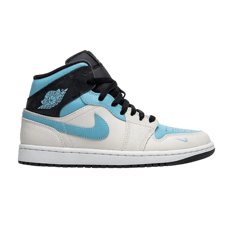 Кроссовки Air Jordan 1 Mid SE, Summit White Blue Chill 
Кроссовки Air Jordan 1 Mid SE, Summit White Blue Chill