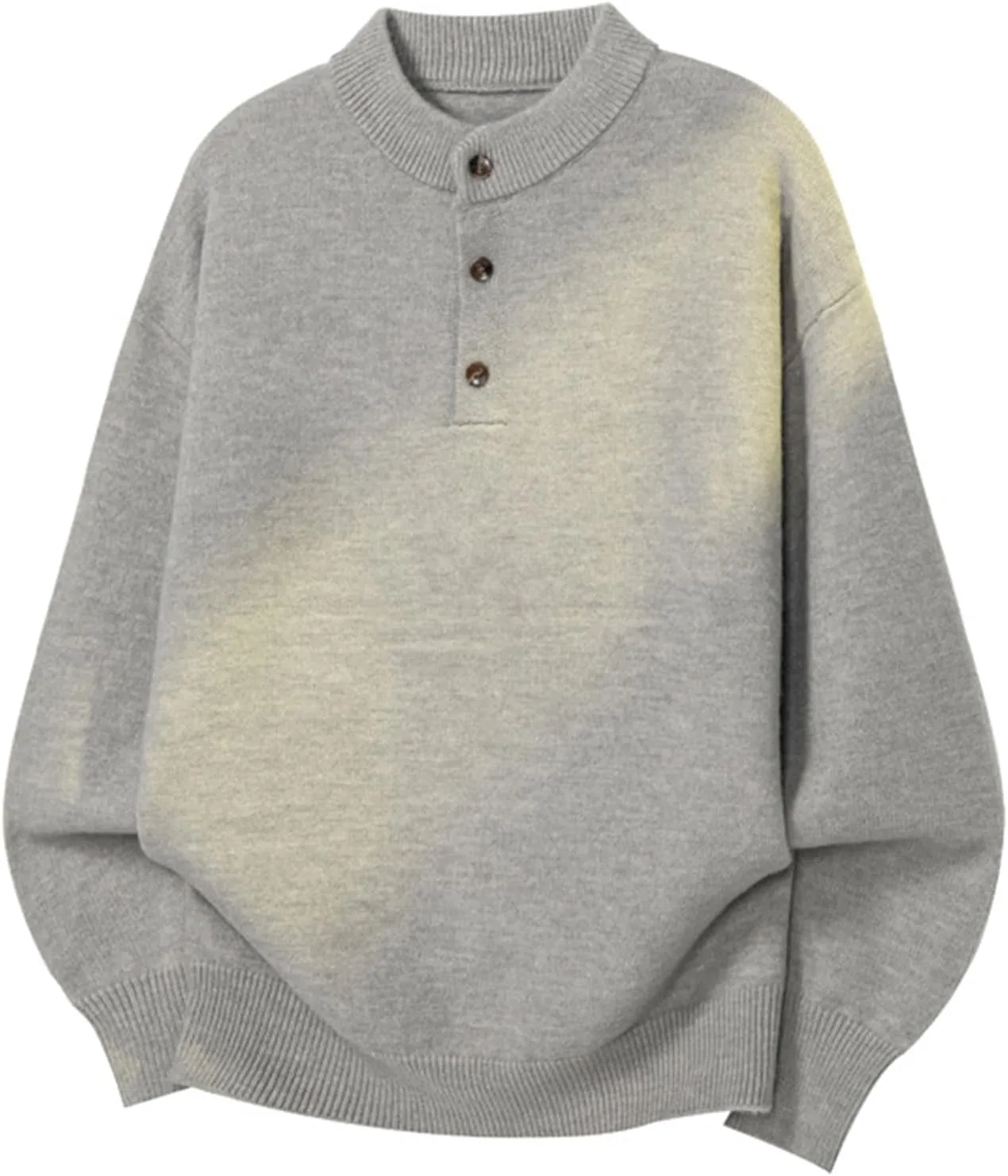 Мужской оверсайз свитер с длинным рукавом и воротником на пуговицах Laixton
Мужской оверсайз свитер с длинным рукавом и воротником на пуговицах Laixton