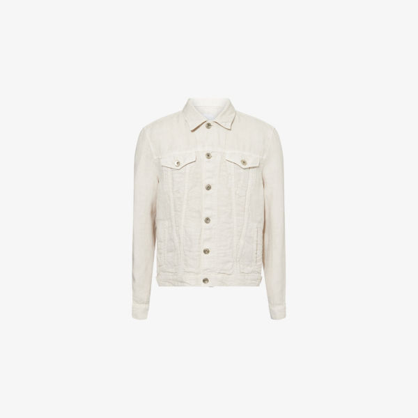 Пиджак Spread-Collar Eleventy из льна свободного кроя, желтый
Пиджак Spread-Collar Eleventy из льна свободного кроя, желтый