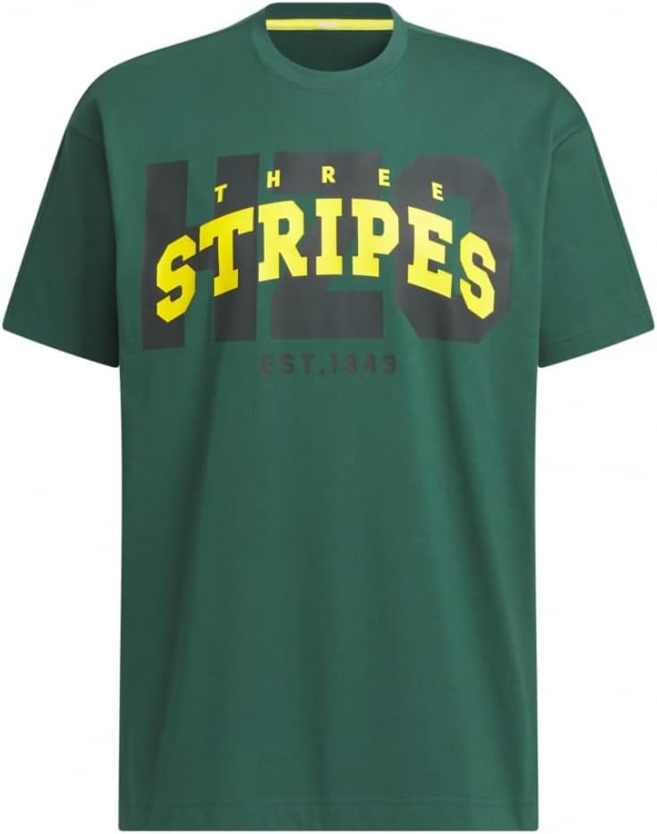 Мужская футболка Adidas KWX81 с коротким рукавом, из коллекции College Pack, свободного кроя, из однослойного трикотажа, зеленый
Мужская футболка Adidas KWX81 с коротким рукавом, из коллекции College Pack, свободного кроя, из однослойного трикотажа, зеленый