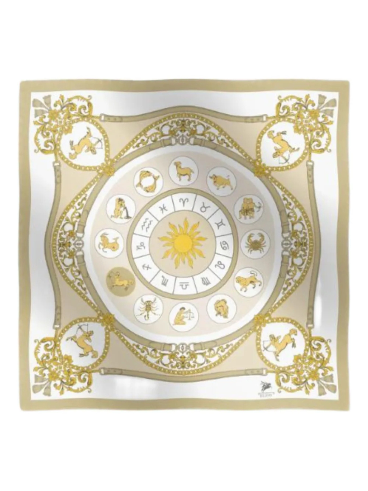 Шелковый шарф Стрелец Elios Milano, нейтральный 
Шелковый шарф Стрелец Elios Milano, нейтральный