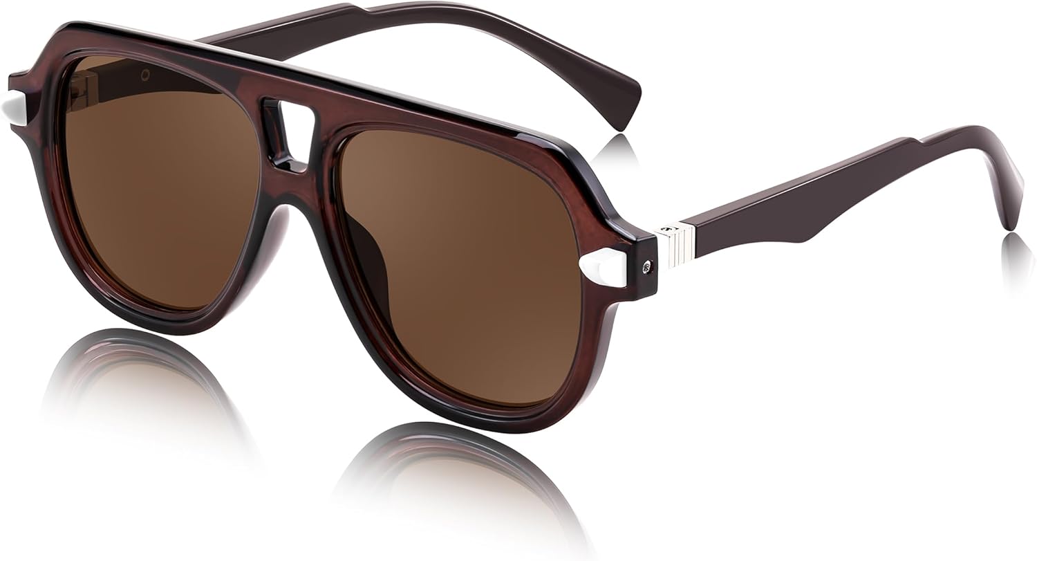 Винтажные солнцезащитные очки-авиаторы FEISEDY 70-х годов, мужские и женские, классические, ретро, модные, с большой оправой, защита от ультрафиолета UV400, артикул B0030, Transparent Tea
Винтажные солнцезащитные очки-авиаторы FEISEDY 70-х годов, мужские и женские, классические, ретро, модные, с большой оправой, защита от ультрафиолета UV400, артикул B0030, Transparent Tea