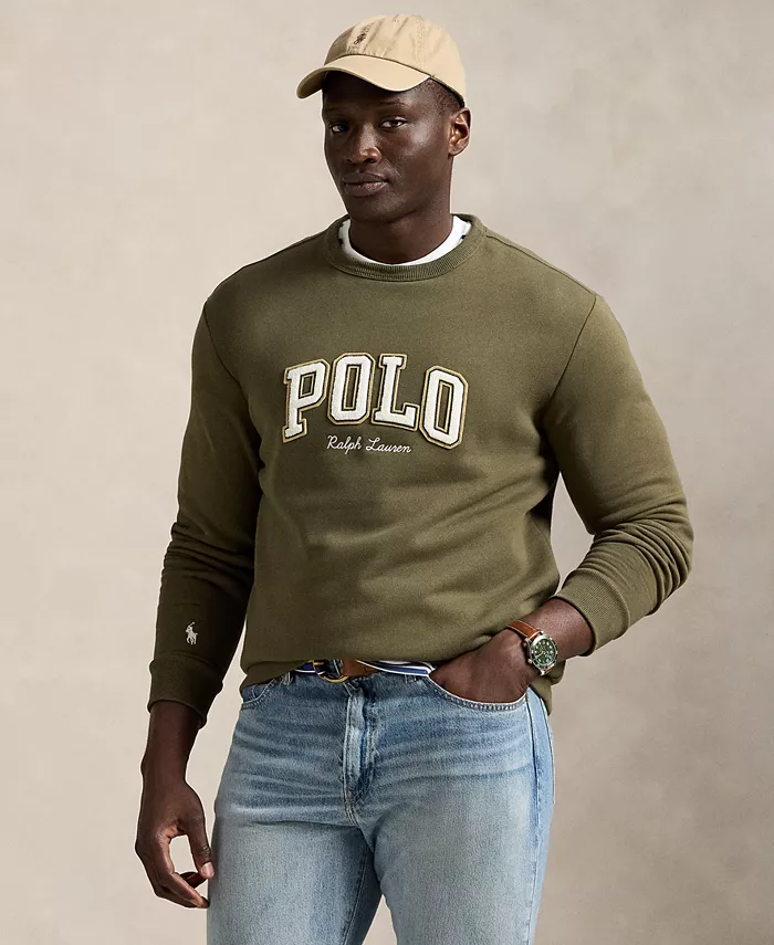 Мужская флисовая толстовка с логотипом для больших и высоких людей Polo Ralph Lauren, зеленый 
Мужская флисовая толстовка с логотипом для больших и высоких людей Polo Ralph Lauren, зеленый
