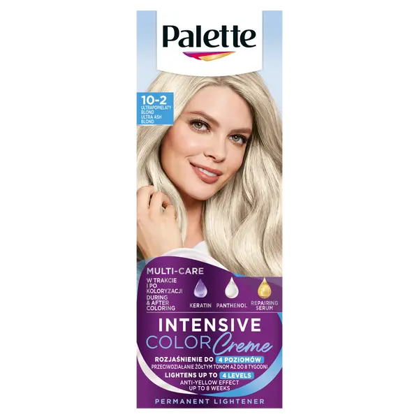 Крем-краска для волос осветлитель 10-2 (a10) ультра пепельный блондин, 1 упаковка. Palette Intensive color creme, цвет 10-2 ultrapopielaty blond
Крем-краска для волос осветлитель 10-2 (a10) ультра пепельный блондин, 1 упаковка. Palette Intensive color creme, цвет 10-2 ultrapopielaty blond