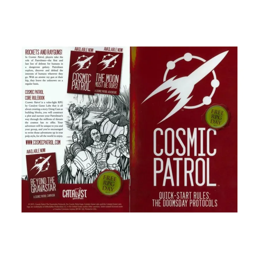 Cosmic Patrol (Gen Con 2011 Special Edition), Cosmic Patrol (Catalyst Game Labs), мягкая обложка
Cosmic Patrol (Gen Con 2011 Special Edition), Cosmic Patrol (Catalyst Game Labs), мягкая обложка