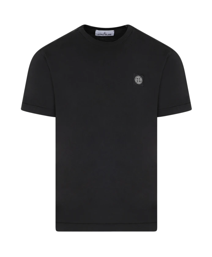 Черная хлопковая футболка с логотипом. Stone Island, черный
Черная хлопковая футболка с логотипом. Stone Island, черный