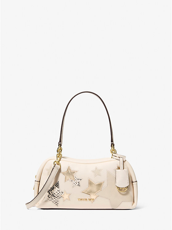 Маленькая декорированная сумка через плечо Cecily Michael Kors, бежевый
Маленькая декорированная сумка через плечо Cecily Michael Kors, бежевый