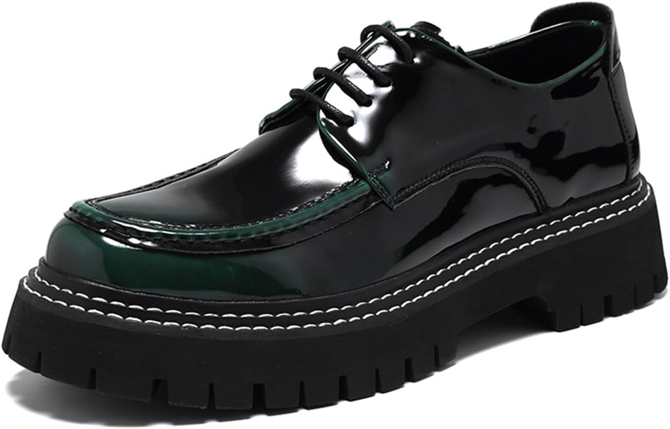 Мужские зеленые лакированные оксфорды на платформе с толстой подошвой, шнуровкой и круглым носком, деловые повседневные мокасины для свадьбы или вечеринки Xiaoguli
Мужские зеленые лакированные оксфорды на платформе с толстой подошвой, шнуровкой и круглым носком, деловые повседневные мокасины для свадьбы или вечеринки Xiaoguli