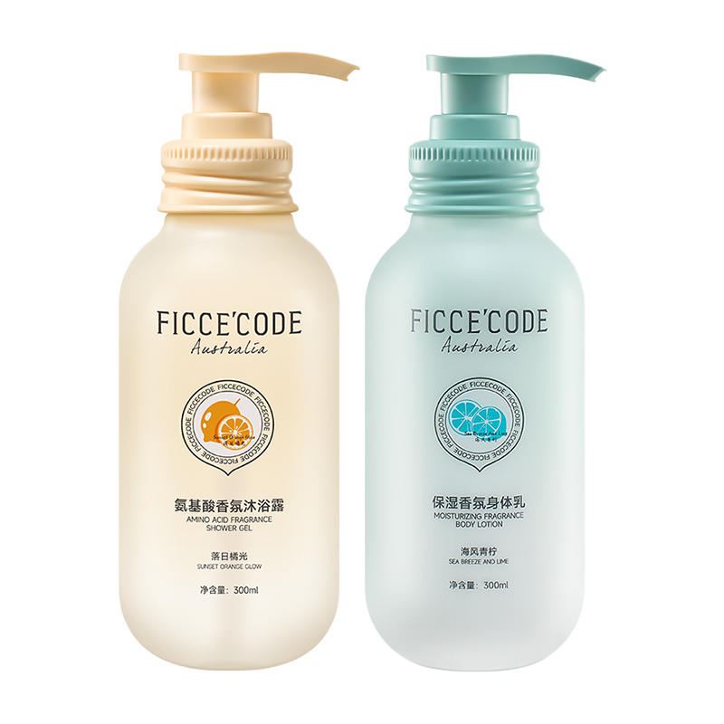 Наборы для ухода Unisex FicceCode, Two-Piece Set: Sunset оранжевый Glow Shower Gel 300ml+Sea Breeze Lime Body Lotion 300ml
Наборы для ухода Unisex FicceCode, Two-Piece Set: Sunset оранжевый Glow Shower Gel 300ml+Sea Breeze Lime Body Lotion 300ml