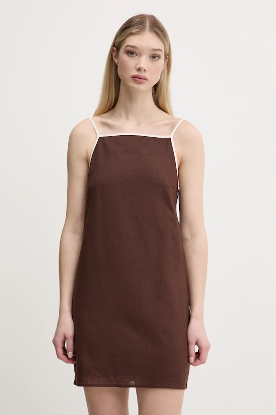 Льняное платье Abercrombie & Fitch, коричневый
Льняное платье Abercrombie & Fitch, коричневый