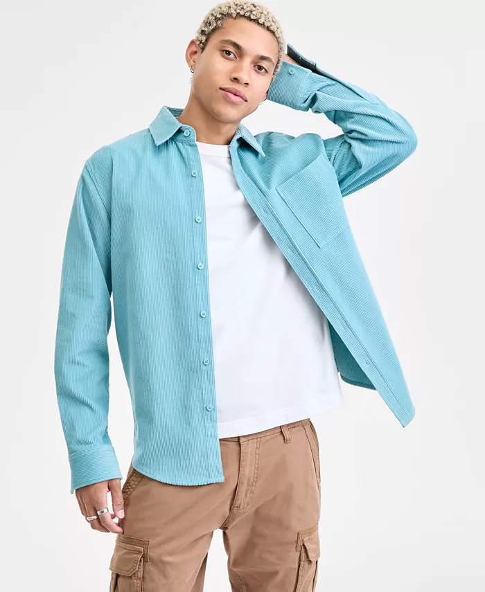 Мужская рубашка на пуговицах с длинными рукавами из вельвета, созданная для Macy's Sun + Stone, красный
Мужская рубашка на пуговицах с длинными рукавами из вельвета, созданная для Macy's Sun + Stone, красный