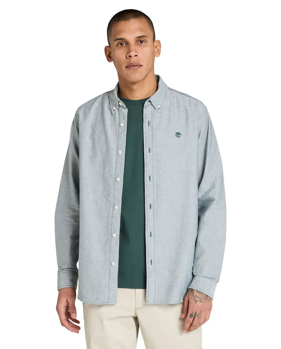 Мужская рубашка в полоску Oxford, обычного кроя Timberland, бирюзовый
Мужская рубашка в полоску Oxford, обычного кроя Timberland, бирюзовый