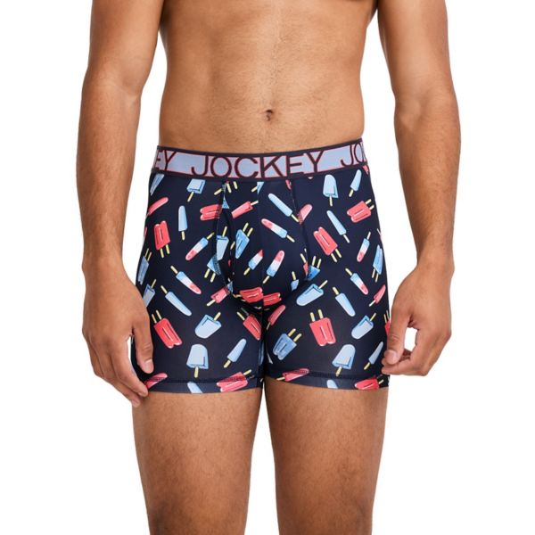 Мужские трусы-боксеры из микрофибры Active, 5 дюймов Jockey, цвет ice blues 
Мужские трусы-боксеры из микрофибры Active, 5 дюймов Jockey, цвет ice blues